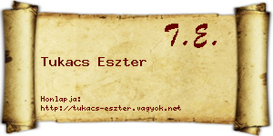 Tukacs Eszter névjegykártya