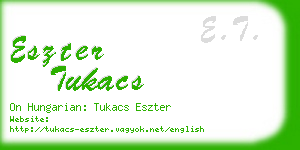 eszter tukacs business card